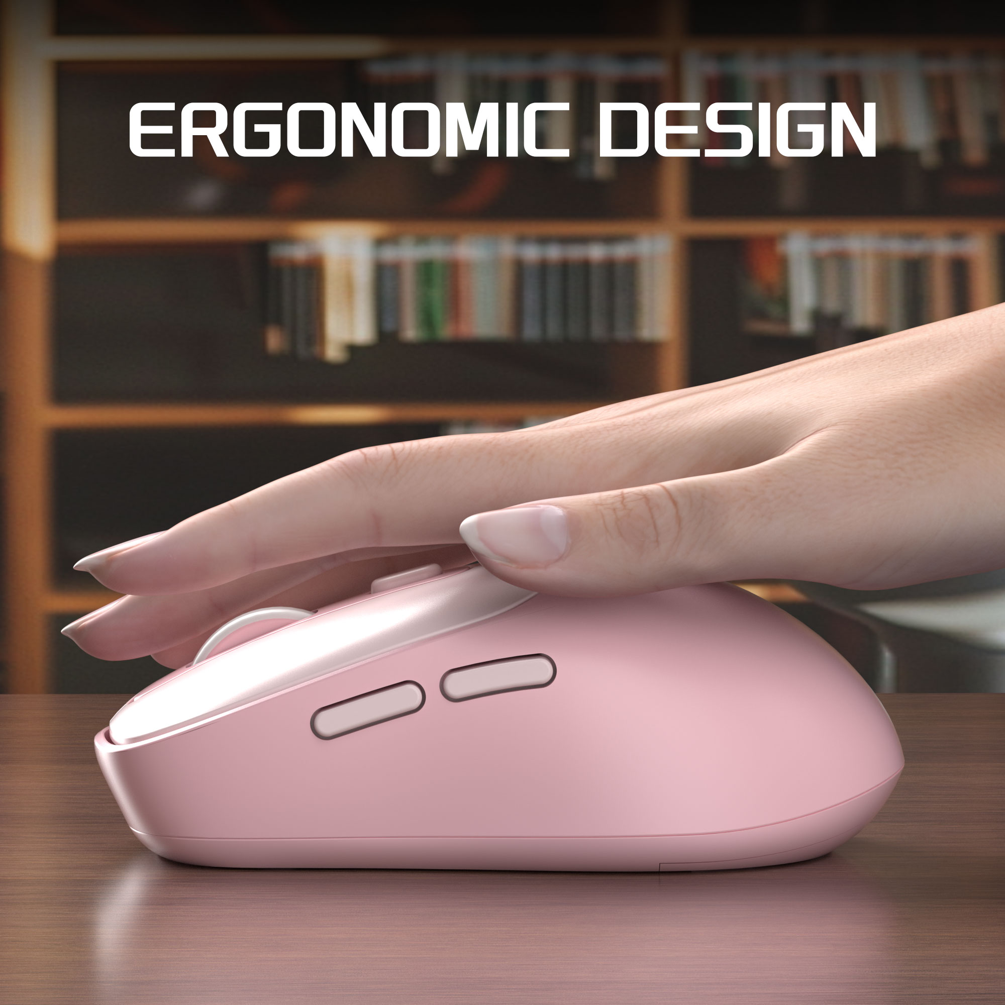 ماوس لاسلكي من MageGee بتردد 2 - مراجعة Pc Gaming Pink وسعره