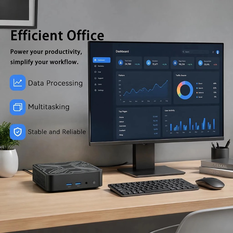 كمبيوتر مكتبي صغير محمول جديد  - مراجعة Pc Gaming Intel وسعره