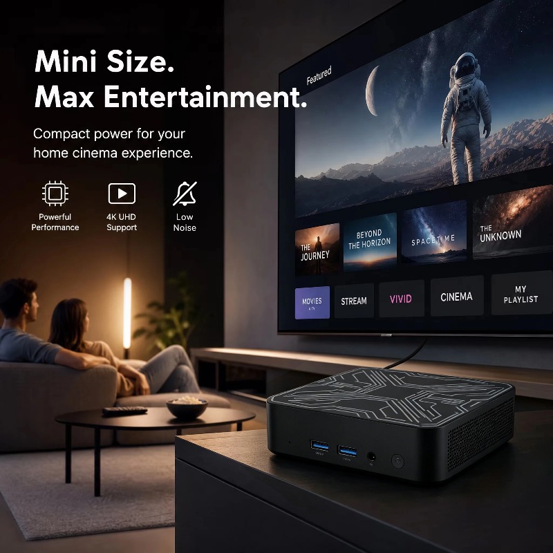 كمبيوتر مكتبي صغير محمول جديد  - مراجعة Pc Gaming Intel وسعره